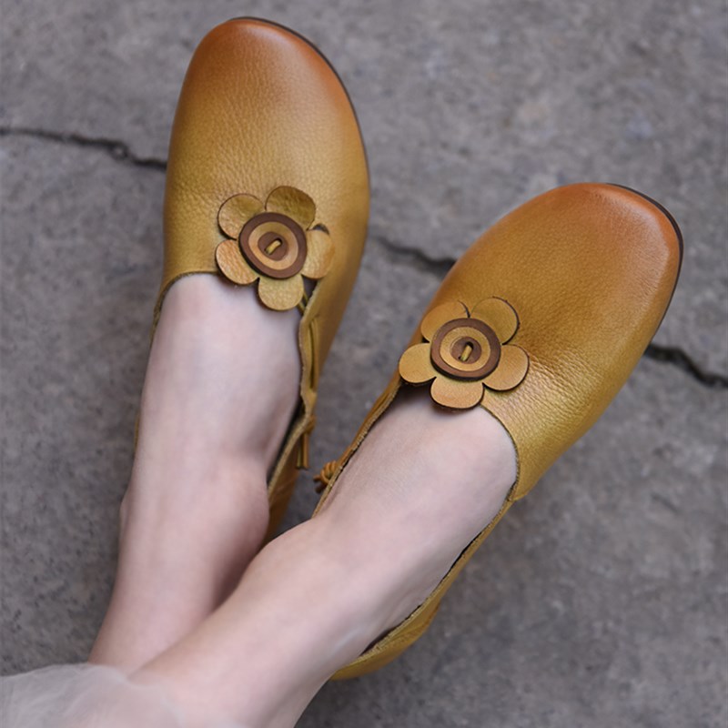 速发Artmu Genuine Leather Loafers Shoes 2022 New Retro Invis