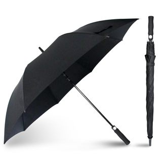 高尔夫自动长柄雨伞定制logo男士个性黑色创意大号帅气超大长杆伞