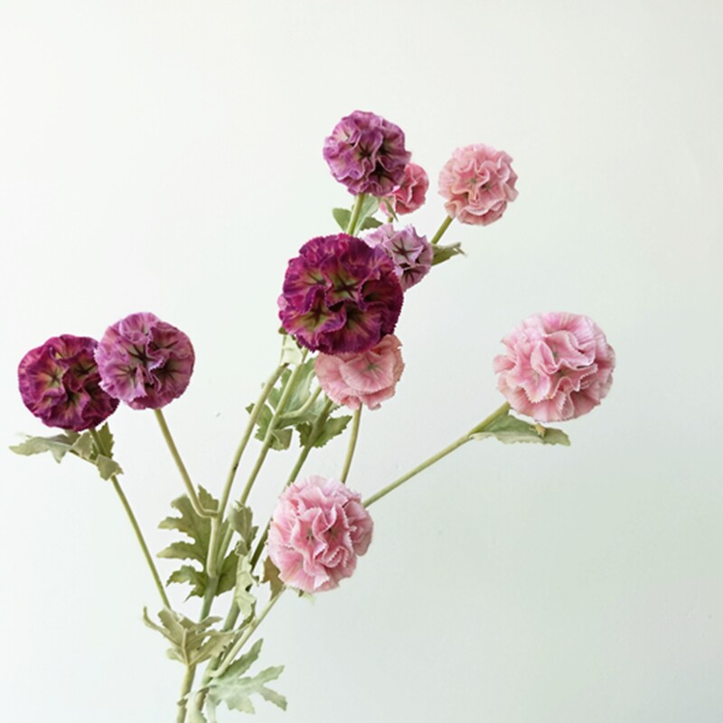 北欧仿真风车果网红花材果实风车菊 样板间道具自然系插花手捧花