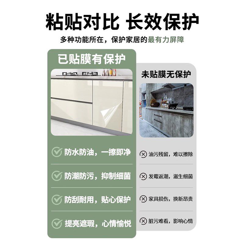 透明保护膜自粘厨房防油贴纸灶台橱柜家具木柜子垫纸防潮防水墙贴