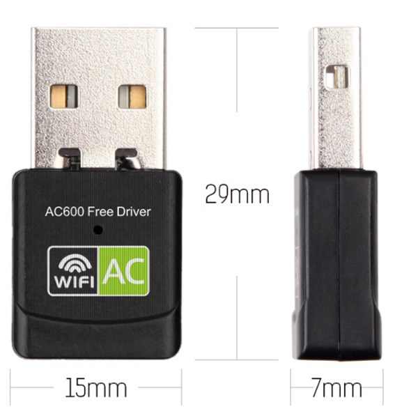 USB WIFI Adapter WIFI Dongle AC600Mbps Free Driver High Spe