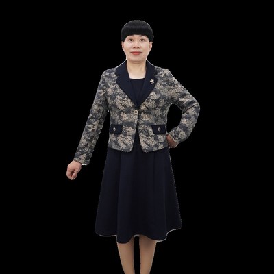 中年妈妈秋装套装开衫两件套裙子2024年新款50岁妈妈春秋外套时尚
