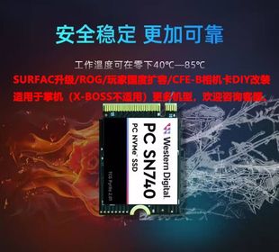 M.2 2230SSD固态硬A盘PCIE4.0x4 西数 NVMe1T 2T可转224 SN740