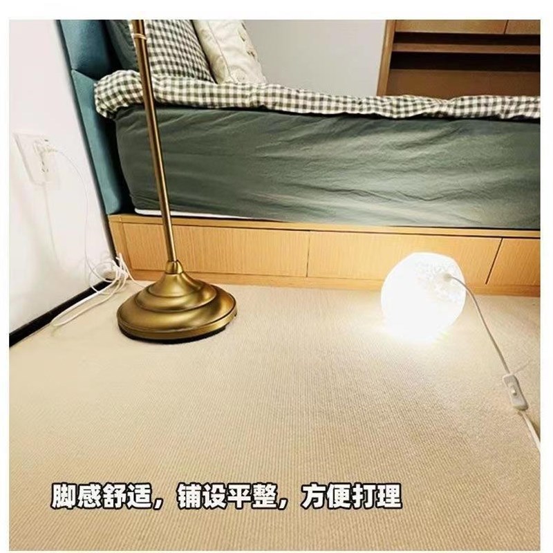 灰色地毯办公室商用卧室满铺地毯全铺家用客厅耐脏大面积整卷地毯