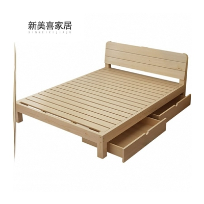 实木原木松木床板硬板床垫单双人床铺板木板床垫1.5m1.8米床 定做