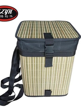 折式双肩04486背篮背篓叠量大容采茶叶背篓采摘筐手工竹。背篓竹