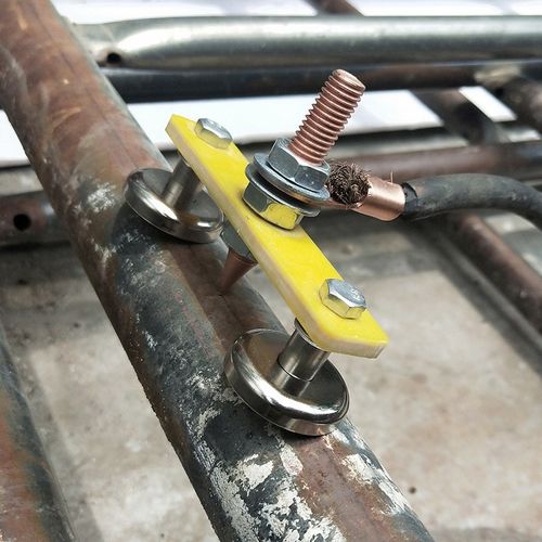 强磁搭铁神器接地磁铁电焊机地线夹焊接吸铁石固T定强力打铁搭铁