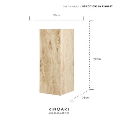 柱底座摆件客厅玄关电视柜旁落G地台石基座摆石石墩雕塑台