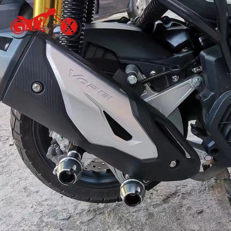 适用ADV150大阳ADV350力帆KPV150改装配件排气管防摔球前轮保护杠