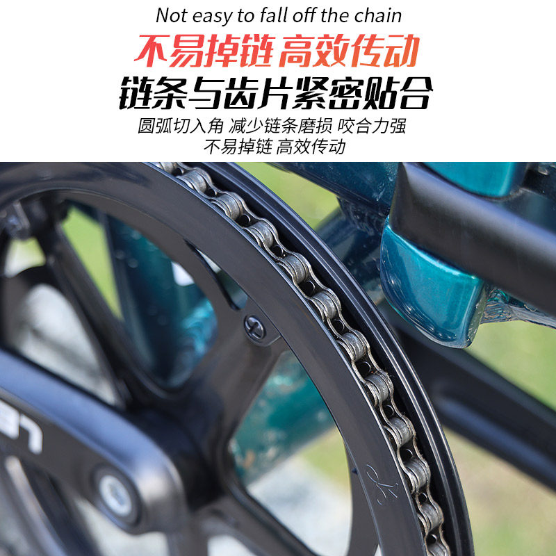 乐百客 折叠自行车牙盘52齿48方孔曲柄脚踏大齿盘适用代驾电动车