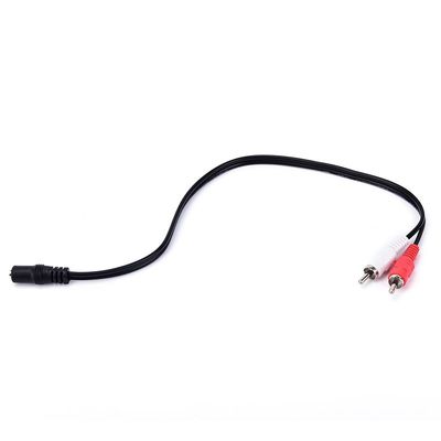 3.5mam 1/8'' Audio Cable Stereo Female Jack To 2 RCA