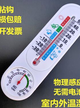 蔬长条温湿计度室内家用温度表气计农业菜大棚养殖A11249温干湿计