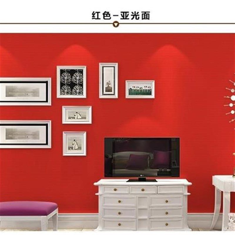 PVC自粘植绒纯色墙纸 贴纸壁纸背景布家具翻新不干胶背胶绒面红色,家居饰品,软装墙贴,淘宝优惠券,粉丝福利购,淘宝优惠卷