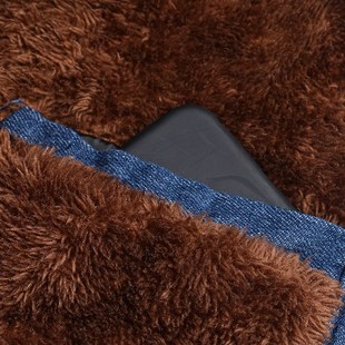 老年妈妈秋装外套60p周岁以上奶奶装牛仔棉衣加绒加厚保暖大码棉