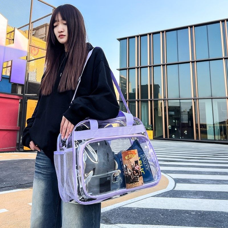 透明旅行包夏季防水游泳健身PVC沙滩包运动单肩果冻包行李收纳袋,箱包皮具/热销女包/男包,旅行袋,淘宝优惠券,粉丝福利购,淘宝优惠卷