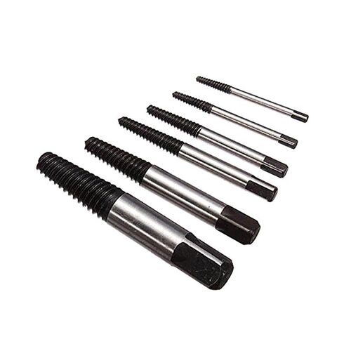 6Pcs Screw Extractor Center Drill Bits Guide Set Broken Dama