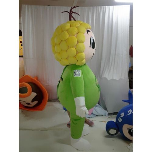 动漫农村信用合作社吉祥玉米苞谷毛绒表演道具卡通人偶衣服装定制