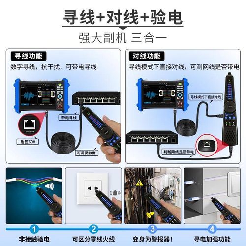 泰斯达TP7f000Pro全功能工程宝 网络监控同轴高清摄像头测试仪寻