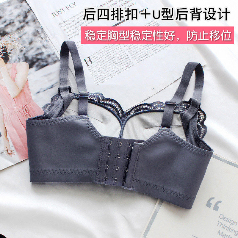 小胸平胸加厚8cm超厚聚拢文胸不空杯夏季无钢圈特厚馒头杯内衣女6