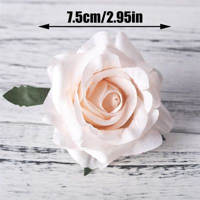 极速Good artificial roses white silk fake roses flower faux