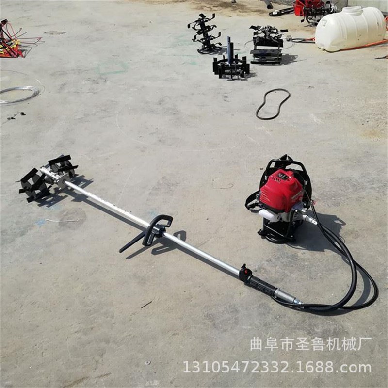 新品销背负式四冲程割草机 多功能水稻割灌机 农用V旋耕锄地机厂