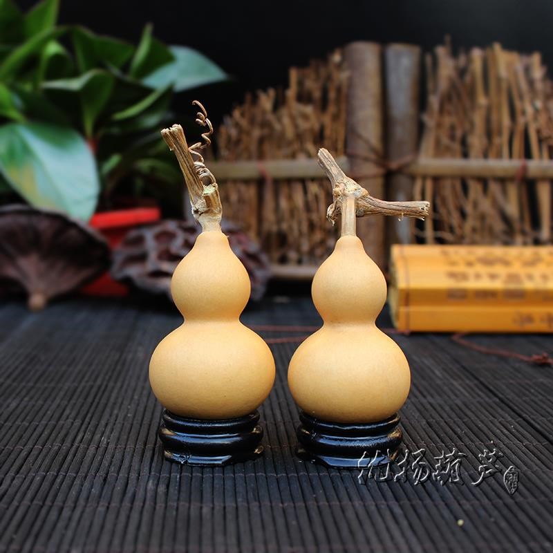 新款天然手捻小葫芦精品文玩特小葫芦手把件周正带龙头草里金把玩
