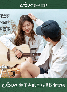 DOVE鸽子DD220系列u橄榄鸽360套装圆角缺角面单单板民谣木吉他