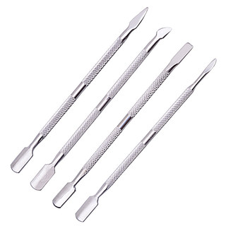 网红4 Pcs/Set steel Double-ended Cuticle Pusher Dead Skin Re