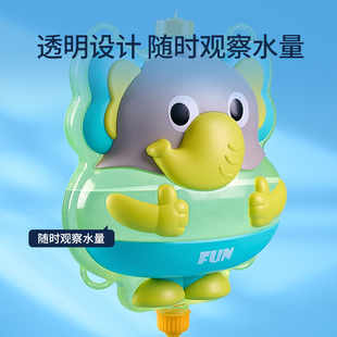 儿童背包水枪玩具抽拉式大容量喷水呲滋水网红打水仗神器男孩女孩