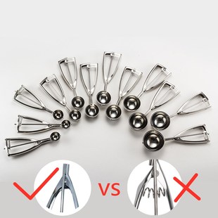 Stainless Steel Ice Cream Scoop Tool Cookie Scoop Icecream S