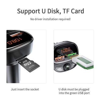 Essager Phone Quick Charger Bluetooth 5.0 Car Kit QC3.0 Fast