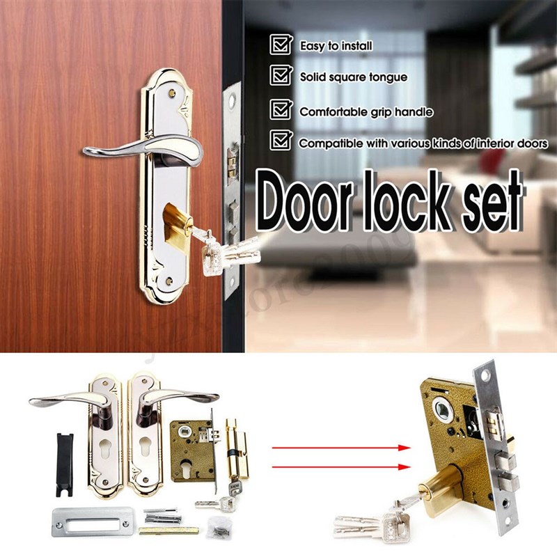 niversal Mortise With Handle Rust Proof Bedroom Aluminum All - 实物图