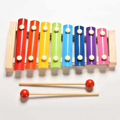 Music Instrut Toy Wooden Frame Xylophone Children Kids  Baby