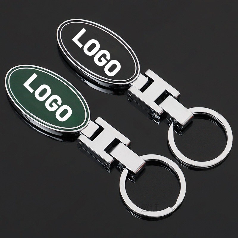 3D Metal Car Key Ring For Land Rover Range Rover Discovery 3