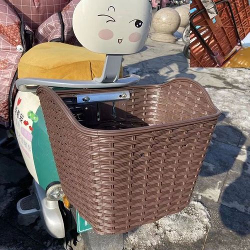 电动车后面车筐后置电动摩托车后尾挂篮放书包加大车篓包车菜篮子