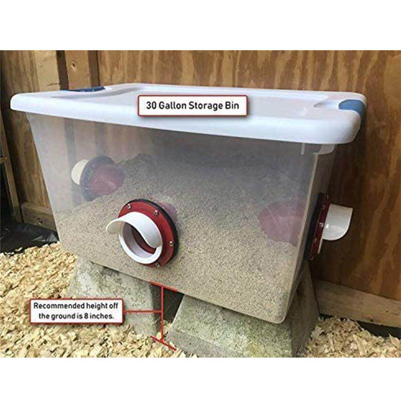 网红跨境diy鸡喂食器套件端口防雨家禽重力自动下料喂鸡饲料给料