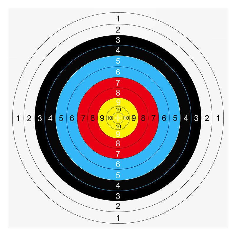 极速AME弓箭靶纸户外射击比赛箭靶纸40半环全环三联靶纸野猪靶纸