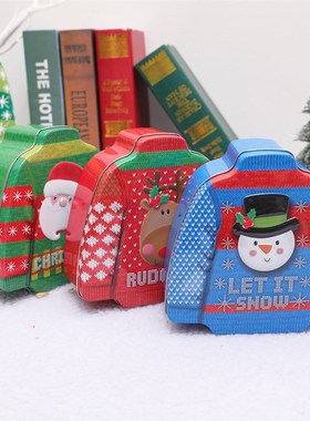 Christmas Cracker Candy Box Iron Christmas Tinplate Clothes