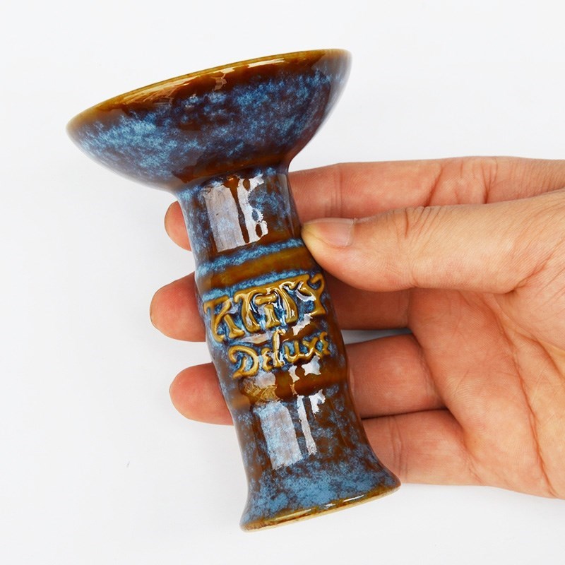 Hookah Ceramic Bowl with Big Funnel Tobacco Shisha Hookah Bo