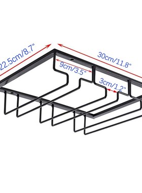 Wine Glass Rack Under Cabinet - Stemware Holder Metal Wine G