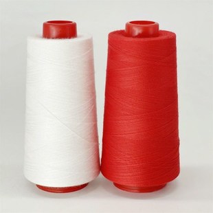 家用缝纫线细线缝纫机线402缝纫线手缝衣服涤纶平车黑色白色红色