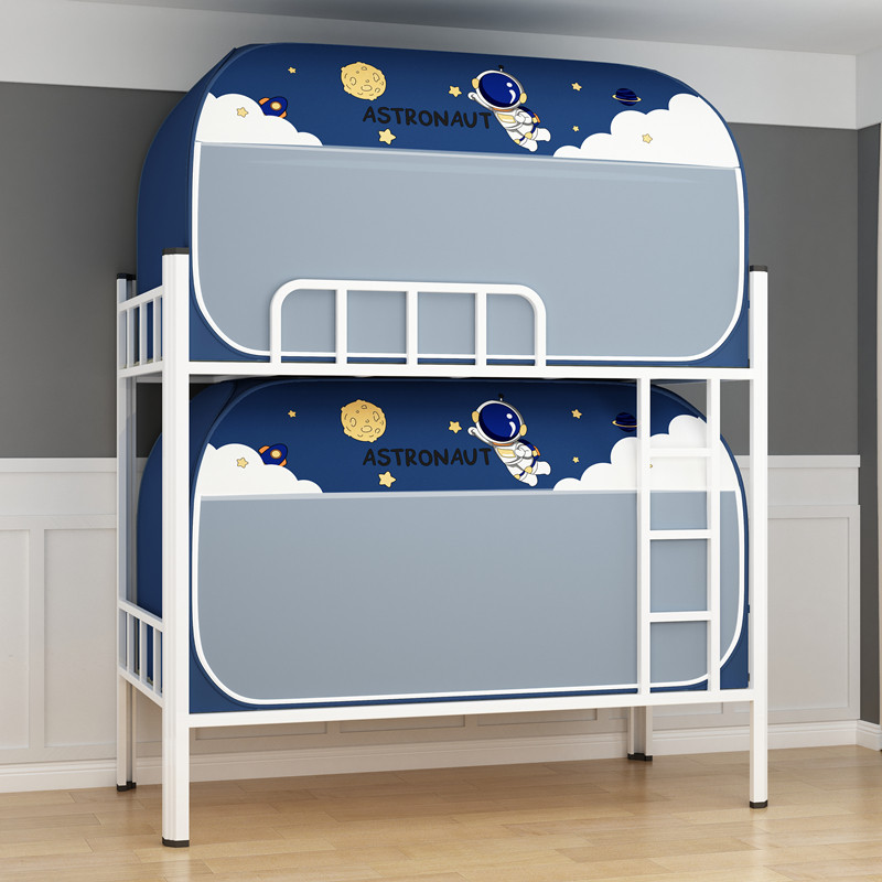 遮光蚊帐免安装蒙古包一体式大学生宿舍0.9m上铺下铺床帘床幔两用