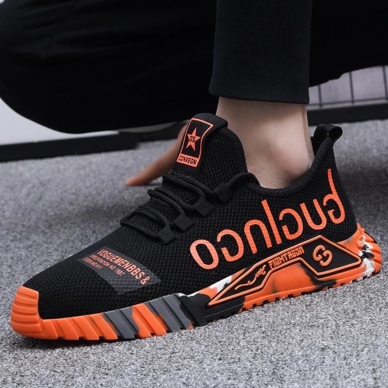 男鞋夏季2021新款薄款夏天透气网面运动鞋休闲鞋防臭男士鞋子网鞋