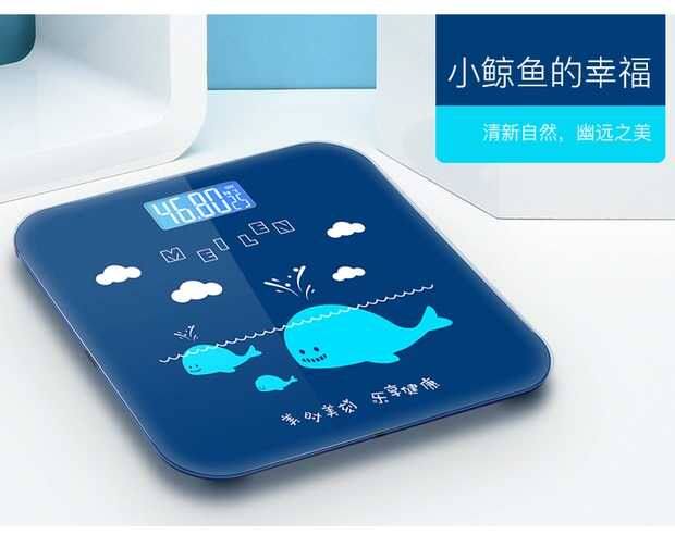 体重秤家用精准耐用市斤可爱少女卡通人体秤高精度lb磅减肥称宿舍
