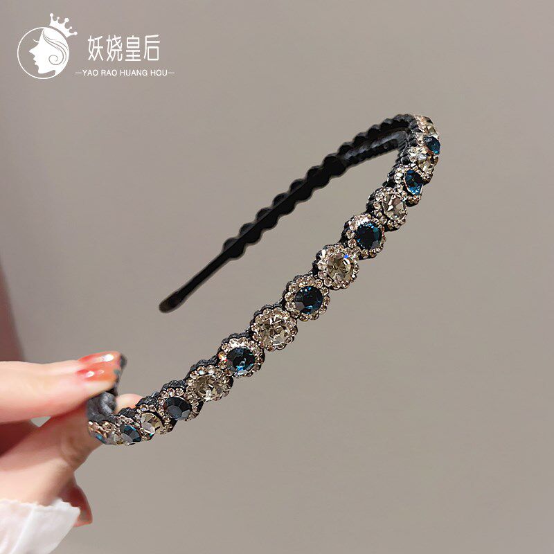 压发发箍发饰清新简约成人发窟水钻细发卡女头饰韩版发夹头箍