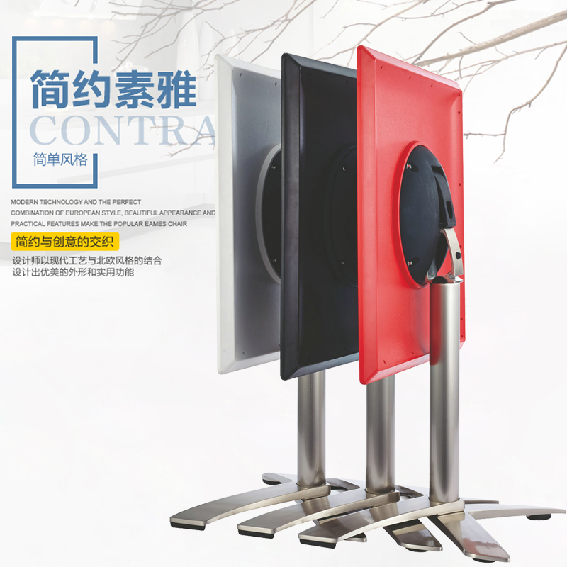 简约 正方形折叠桌 洽谈桌 接待桌户外阳台咖啡厅餐桌 abs塑料桌