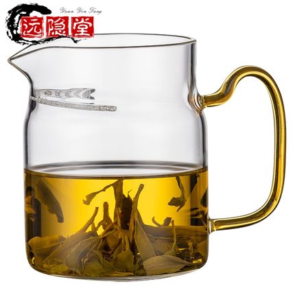 带牙泡道杯玻璃j月茶漏一体绿茶公茶杯高端分茶器家用过滤