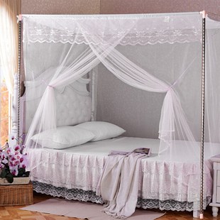 蚊帐1.5m1.81床单不绣钢支架落地加高单门家用新款 2021架子双人