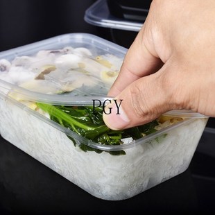 box with food disposable sealed lunch thickened 10pcs lid