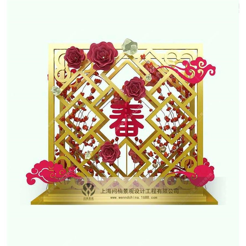美陈门头商场DP点商业装置艺术雕塑节庆艺术商场中庭门头设计